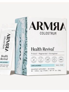 ARMRA Colostrum Health Revival Unflavored Travel Sticks